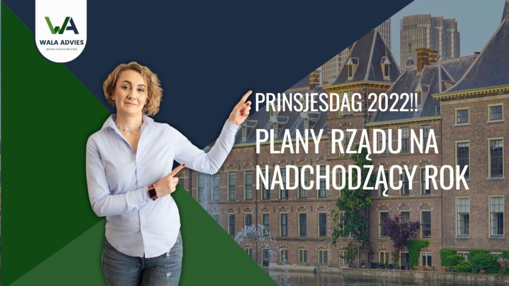 Wzrost płacy minimalnej o 10 procent oraz emerytur i świadczeń państwowych (uitkeringen) Dopłata do energii dla osób z niewielkimi dochodami za pośrednictwem gminy (gemeente) Zwiększenie miesięcznych kwot dofinansowania do ubezpieczenia zdrowotnego (zorgtoeslag), dofinansowania do mieszkania (huurtoeslag) i budżetu na dziecko (kindgebonden buget) Obniżenie stawki podatku dochodowego z 37,07% na 36,93% i zmiana progu podatkowego, co oznacza, że dochody do 73 031 euro opotakowane mają być stawką 36,93% Zwiększenie ulgi podatkowej dla osoby pracującej (arbeitskorting) Zniesienie podatku BTW na zakup paneli słonecznych przez osoby prywatne, co oznacza że z dniem 1 stycznia 2023 roku obowiązywać będzie stawka 0% BTW na zakup paneli słonecznych przez osoby prywatne Obniżenie z dniem 1 stycznia 2023 roku ulgi dla samodzielnego przedsiębiorcy (zelfstandigenaftrek) z €6310 w 2022 roku na €5030 w 2023 roku Zmiana z dniem 1 stycznia 2023 stawki za kilometr przejechany w celach firmowych autem prywatnym i podwyższenie tej stawki z €0,19 na €0,21. Od 1 stycznia 2024 roku stawka ta wzrośnie do €022 za kilometr.